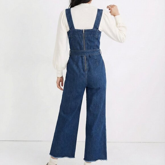 RACHEL Rachel Roy Dark Blue Denim Jumpsuit - Picture 3 of 6